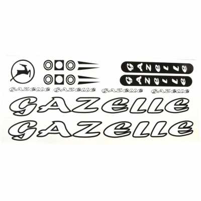 Наклейка Gazelle на раму велосипеда, белый 